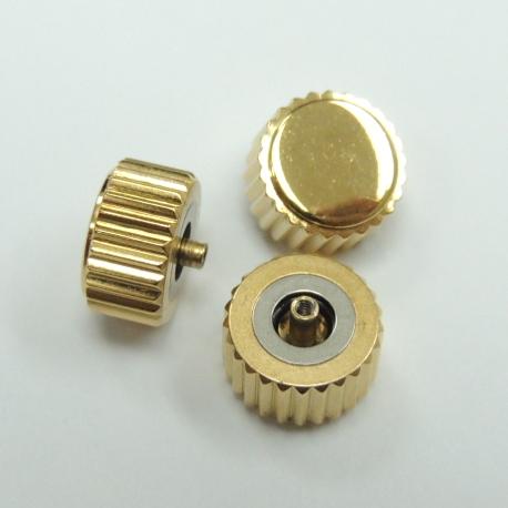 Diameter 5.5mm x Tube 2.5mm Gold Medium Post Waterproof Crown (Packing of 3 pcs)